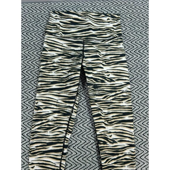 Tiger Stripe High-Waist Leggings DYI Define Your Inspiration Medium Made In USA - Picture 2 of 4